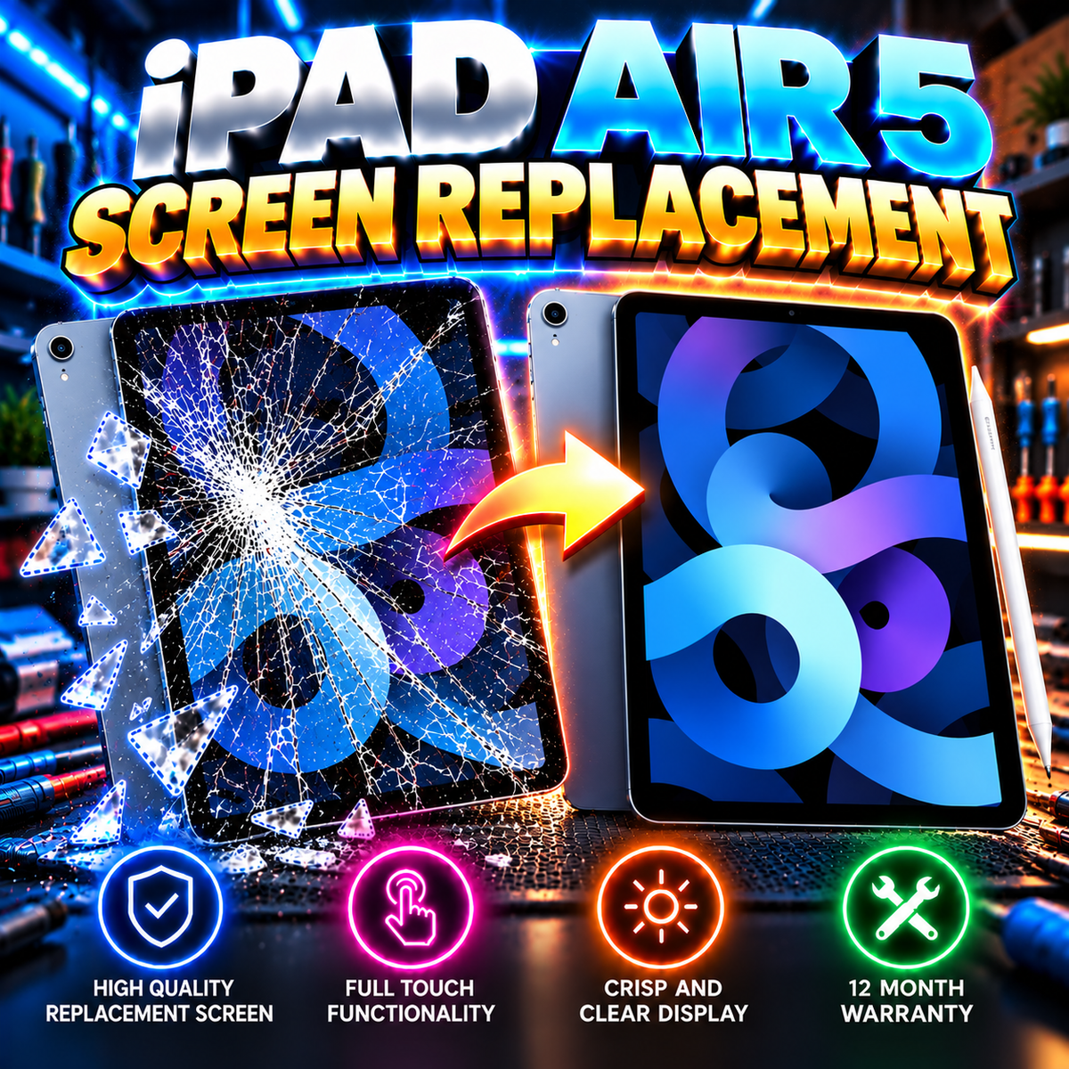 iPad Air 5 Screen Replacement